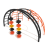 PFS073 - Pod Climber Dome Station Delta Playground Monkey Bars - Ages 5 to 12 Yrs. - Orange on Black