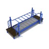 PFS078 - Monkey Bar Roller Slide Playground Equipment - Ages 2 to 5 Yrs. - Blue