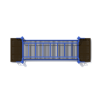 PFS078 - Monkey Bar Roller Slide Playground Equipment - Ages 2 to 5 Yrs. - Blue - Top