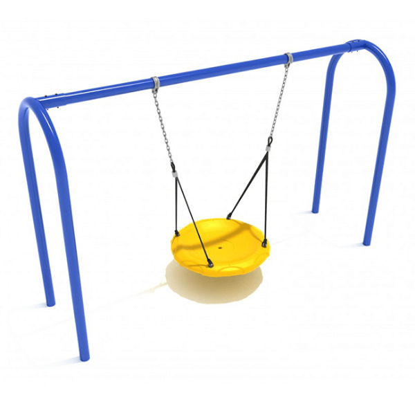 PSWNT001WS - 1 Bay with 1 Nest Swing -7 Ft. High Elite Arched Post Swing Set - Primary
