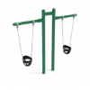 PSW019WS - 2 Cantilever T-Frame with 2 Toddler Seats -7 Ft. High Elite Swing Set - Neutral