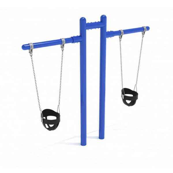 PSW019WS - 2 Cantilever T-Frame with 2 Toddler Seats -7 Ft. High Elite Swing Set - Primary
