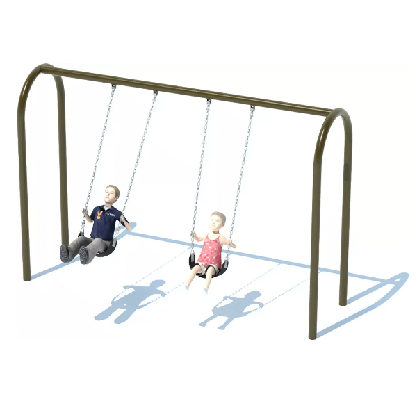 TFR3501XX - 1 Bay with 2 Belt Seats - Arched 8 ft Swing Set