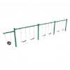 PSW310WS - 3 Bay Plus 1 Cantilever with 6 Belt Swings and 1 Toddler Seat - 7/8 Ft. High Elite Swing Set - Neutral