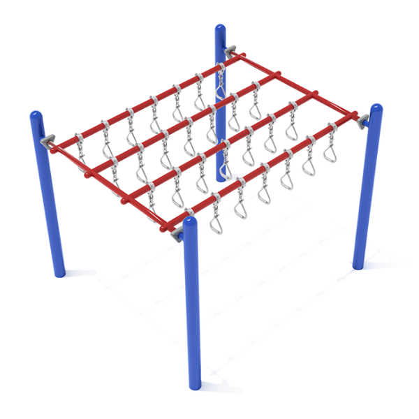 PTC011 - Quintuple Straight Swinging Ring Ladder Playground Monkey Bars - Ages 5 to 12 Yrs. - Primary