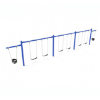 PSW320WS - 3 Bay Plus 2 Cantilever with 6 Belt Swings and 2 Toddler Seat - 7/8 Ft. High Elite Swing Set - Primary