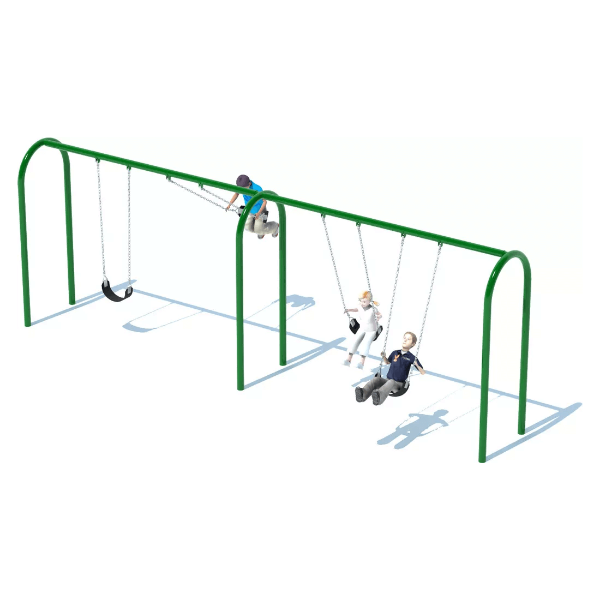 TFR3502XX - 2 Bay with 4 Belt Seats - Arched 8 ft Swing Set
