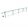 PSW410WS - 4 Bay Plus 1 Cantilever with 8 Belt Swings and 1 Toddler Seat - 7/8 Ft. High Elite Swing Set - Neutral