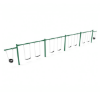 PSW420WS - 4 Bay Plus 2 Cantilever with 8 Belt Swings and 2 Toddler Seats - 7/8 Ft. High Elite Swing Set - Neutral