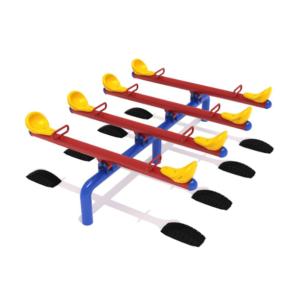PFS083 - Classic 8 Seat Seesaw Playground Equipment - Ages 5 to 12 Yrs.