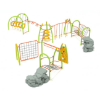 PGP005 - Silver Star Playground Obstacle Course - Ages 5 to 12 Yrs. - Front
