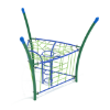 PGS013 - Combination Manhole Jungle Gym Rope Climber with Side Nets - Ages 5 to 12 Yrs.- Green