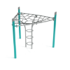 PGS014 - Combination Manhole Rope Jungle Gym - Ages 5 to 12 Yrs. - Teal on Grey