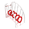 PGS016 - Floating Tunnel Crawl Climbing Playground Equipment - Ages 5 to 12 Yrs. - Red on White