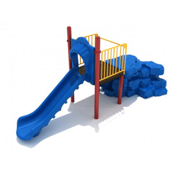 PGS038 - Boulder Playground Climbing Rock with Slide - Ages 5 to 12 Yrs. - Front