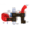 PKP122 - Fort Collins Commercial Playground Equipment - Ages 5 to 12 Yrs. - Top