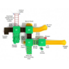PKP130 - Greenville Modern Commercial Playground Equipment - Ages 5 to 12 Yrs. - Top
