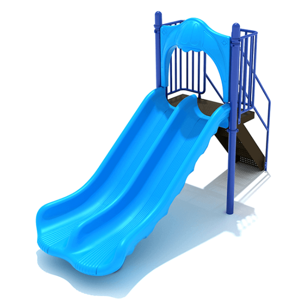 PSL002 - 4 Foot Double Straight Playground Slide - Ages 2 to 12 Yrs.