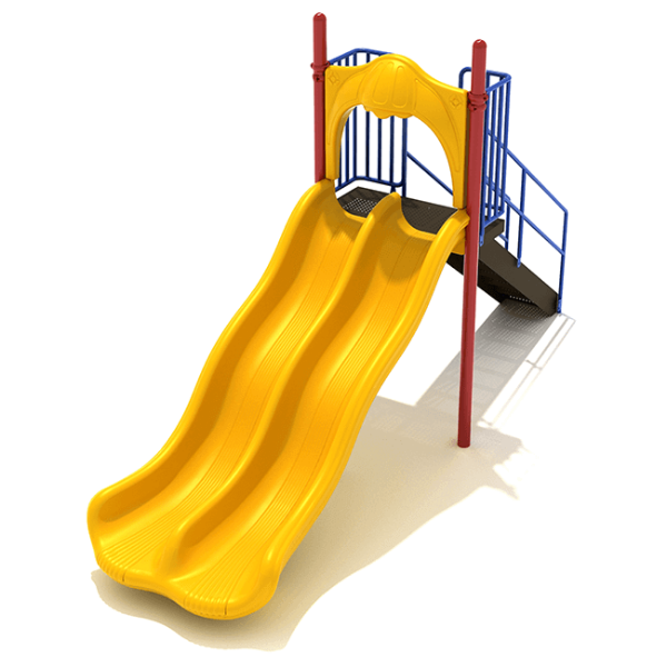 PSL005 - 5 Foot Double Wave Playground Slide - Ages 2 to 12 Yrs.