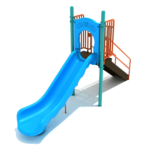 PSL007 - 4 Foot Single Straight Playground Slide - Ages 2 to 12 Yrs.