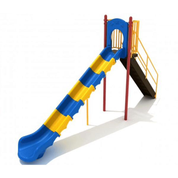 PSL010 - 7 Foot Single Single Sectional Playground Slide - Ages 5 to 12 Yrs. - Alt Color