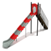 PSL011 - 8 Foot Single Sectional Playground Slide - Ages 5 to 12 Yrs. - Alt Color