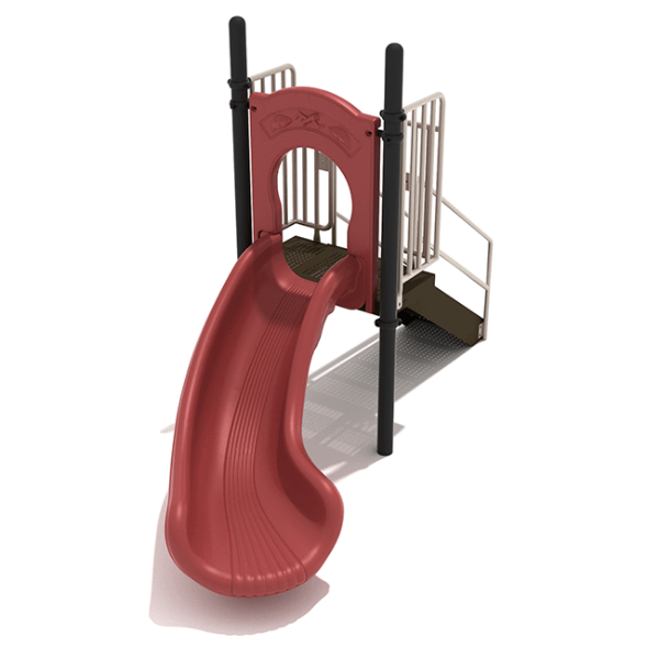 PSL012 - 3 Foot Single Left Turn Playground Slide - Ages 2 to 12 Yrs.