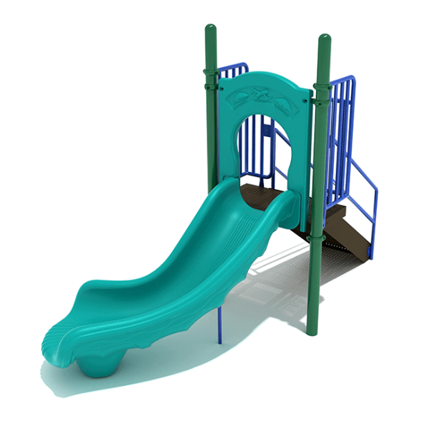 PSL013 - 3 Foot Single Right Turn Playground Slide - Ages 2 to 12 Yrs.
