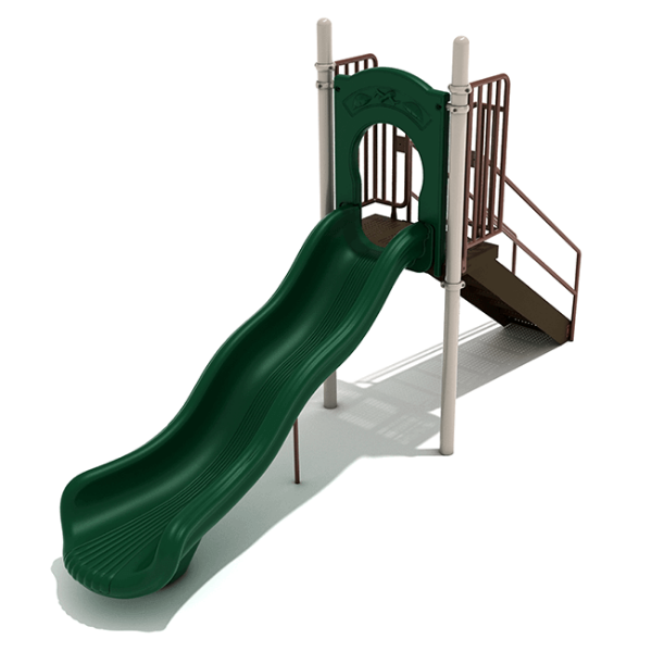 PSL019 - 4 Foot Single Wave Playground Slide - Ages 2 to 12 Yrs.