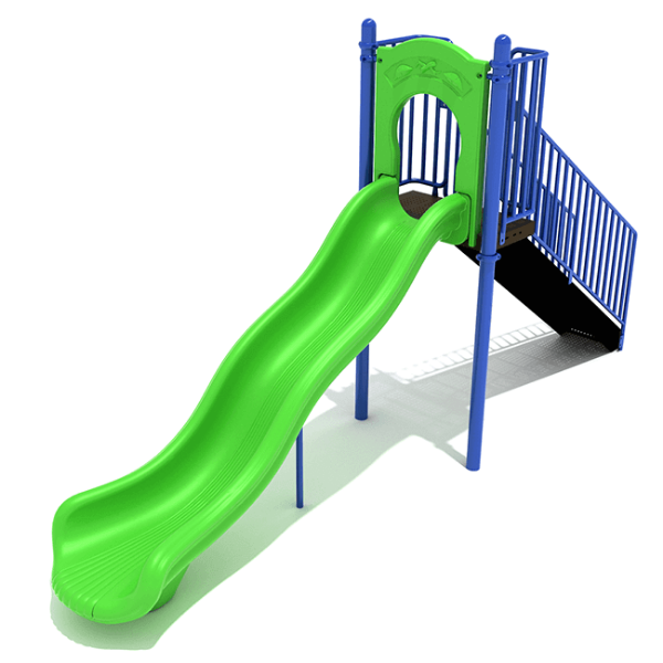 PSL020 - 5 Foot Single Wave Playground Slide - Ages 2 to 12 Yrs.
