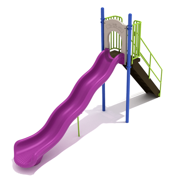 PSL021 - 6 Foot Single Wave Playground Slide - Ages 2 to 12 Yrs.