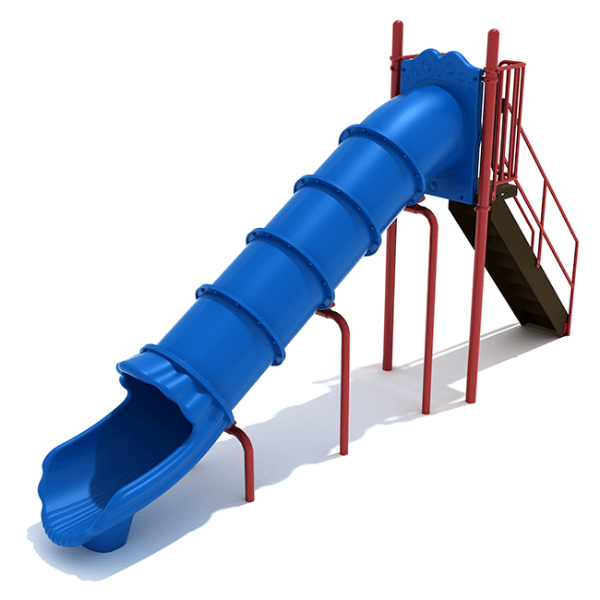 PSL022 - 6 Foot Straight Tube Playground Slide - Ages 5 to 12 Yrs.