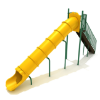 PSL024 - 8 Foot Straight Tube Playground Slide - Ages 5 to 12 Yrs. - Yellow