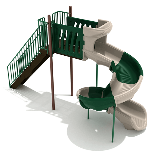 PSL028 - 7 Foot Sectional Spiral Playground Slide - Ages 2 to 12 Yrs.