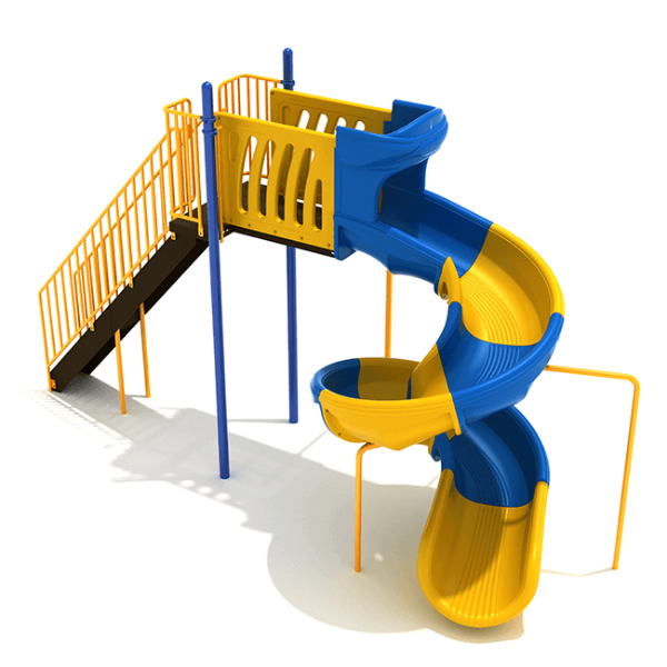 PSL029 - 8 Foot Sectional Spiral Playground Slide - Ages 5 to 12 Yrs.