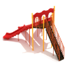PSL031 - 8 Foot Triple Sectional Split Playground Slide - Ages 5 to 12 Yrs. - Back