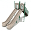 PSL033 - 6 Foot Twin Straight Playground Slide - Ages 2 to 12 Yrs. - Tan