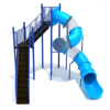 PSL034 - 12 Foot Sectional Spiral Tube Playground Slide - Ages 5 to 12 Yrs. - Front