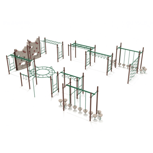 PKP238 - Rotonda Playground Obstacle Course - Ages 5 to 12 Yrs. - Front