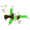 PKP241 - Duluth Commercial Playground Equipment - Ages 5 to 12 Yrs. - Top