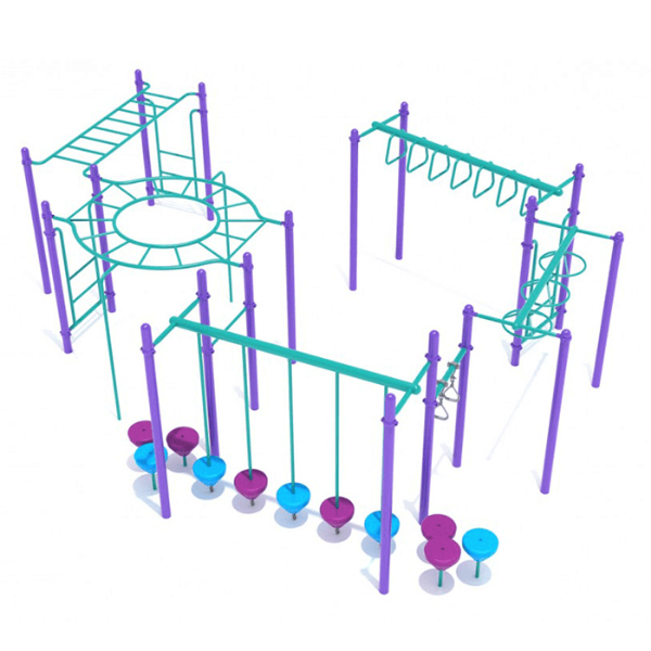 PKP246 - Terre Haute Playground Obstacle Course - Ages 5 to 12 Yrs. - Front