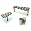 PMC005 - Rhythm Group of Three Musical Playground Equipment - Ages 2 to 12 Yrs. - Neutral