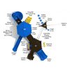 PMF013 - Antero Commercial Playground Equipment - Ages 5 to 12 Yrs. - Top