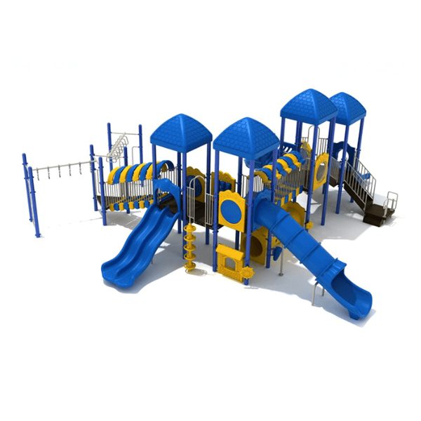 PMF038 - Boardwalk Place Commercial Playground Equipment - Ages 5 to 12 Yrs. - Front