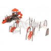 PMF043 - Foxcliff Trace Commercial Playground Equipment - Ages 5 to 12 Yrs. - Back