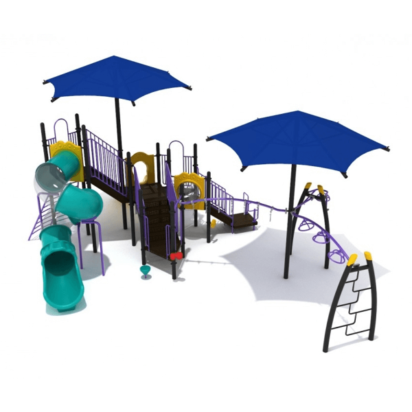 PMF046 - Vista Village Commercial Playground Equipment - Ages 5 to 12 Yrs. - Front