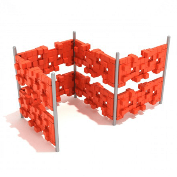 PPX004 - Pixel Fence Climbing Playground Equipment - Ages 5 to 12 Yrs.