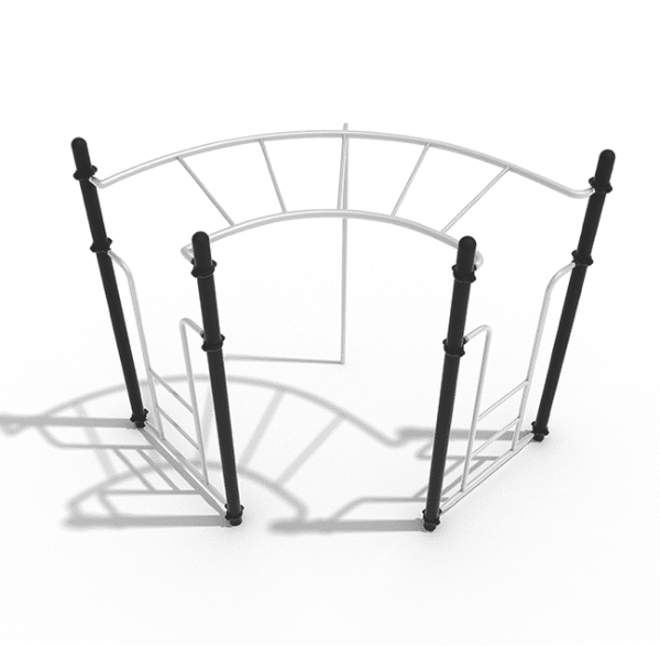 PTC003 - Curve Rung Horizontal Ladder Playground Monkey Bars - Ages 5 to 12 Yrs.