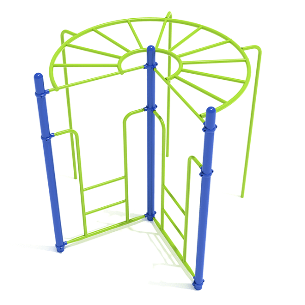 PTC004 - 270-Degree Rung Ladder Playground Monkey Bars - Ages 5 to 12 Yrs. - Lime Green