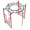 PTC013 - Octagon Rung Horizontal Playground Monkey Bars - Ages 5 to 12 Yrs. - Black